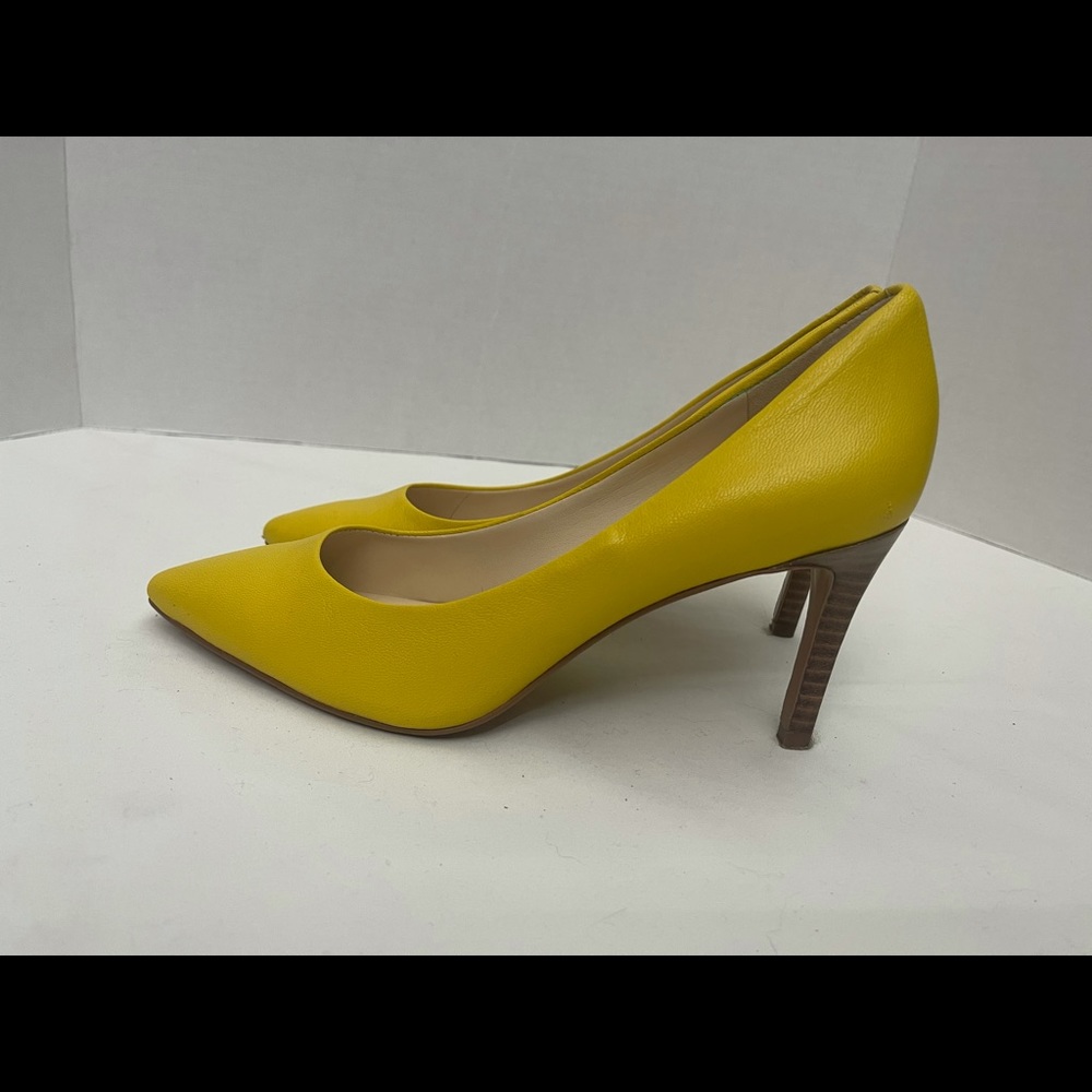 Yellow Nine West Heels 7.5